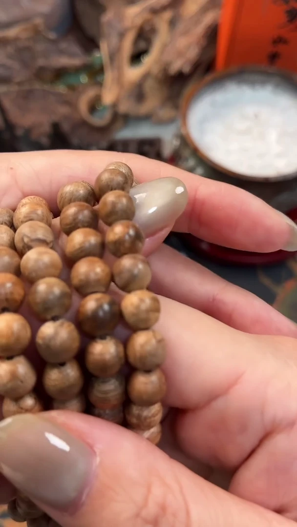 沉香天然野柬埔寨菩萨念珠11g6.9mm