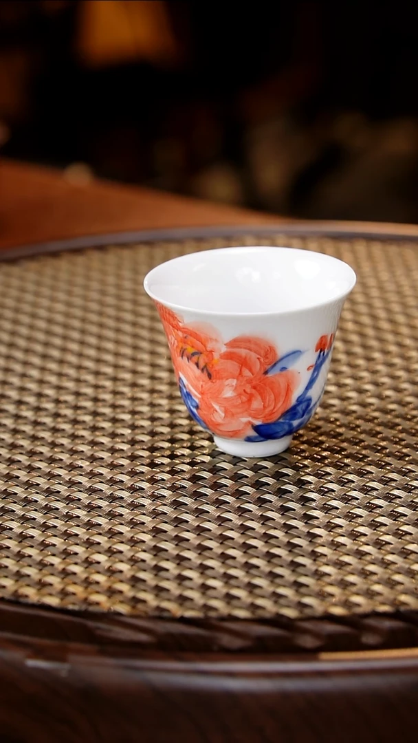 茶壶紫砂青花釉下彩杯
