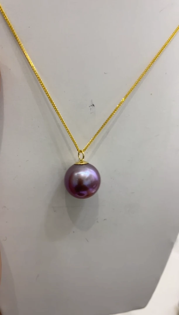 【闪购商品】淡水珍珠bg18K金镶嵌淡水珍珠吊坠多样性送链@@c1286