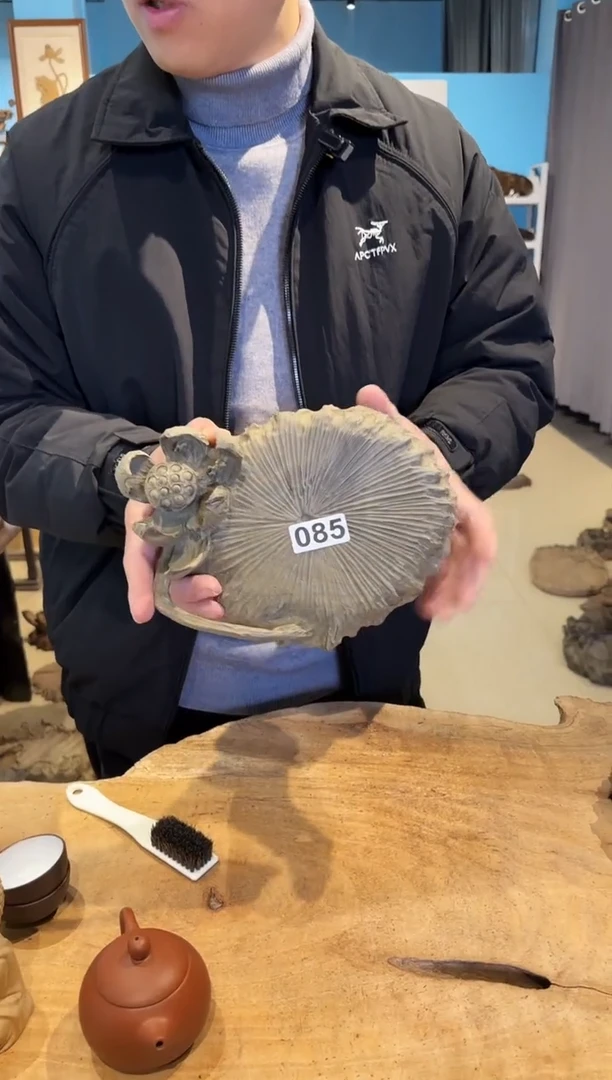 木085号乌木金丝楠壶承