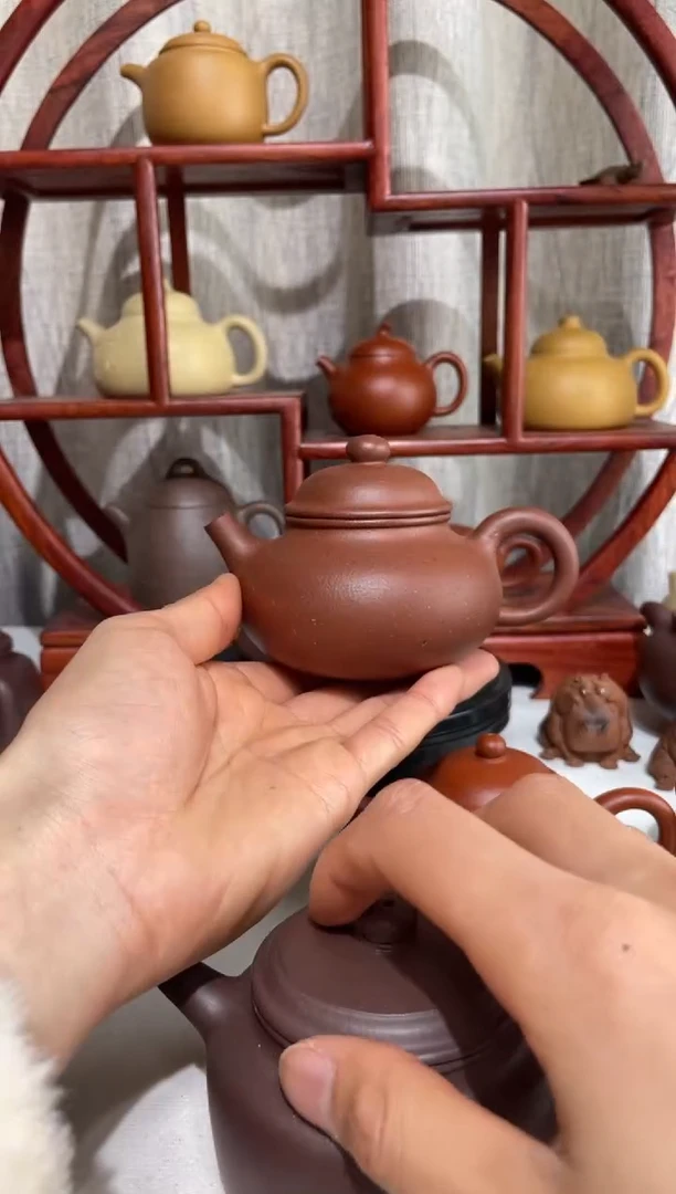 【闪购商品】紫砂茶壶微瑕红皮龙手工泥容天180cc