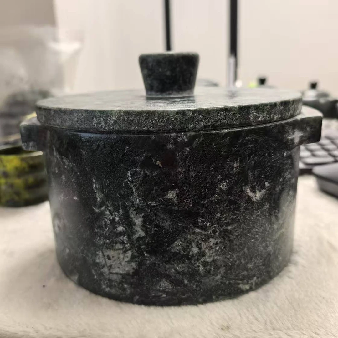 墨脱皂石西藏帮辛乡天然皂石半手工锅1.1升