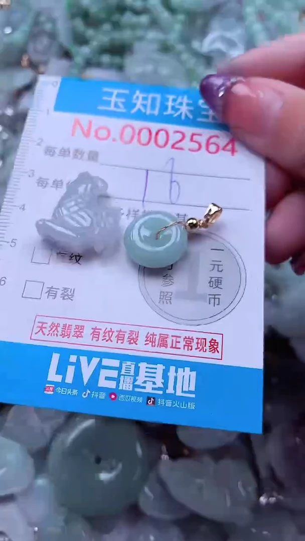 翡翠未镶嵌吊坠(不含链)2564