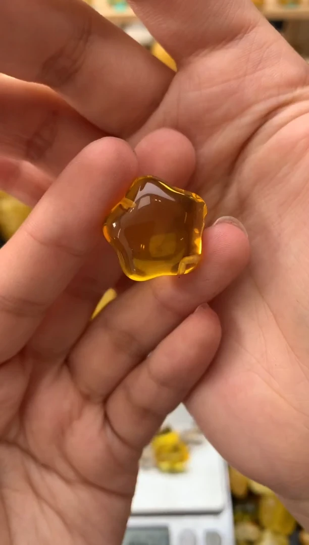 琥珀未镶嵌珠宝奇石077琥珀蜜蜡微瑕