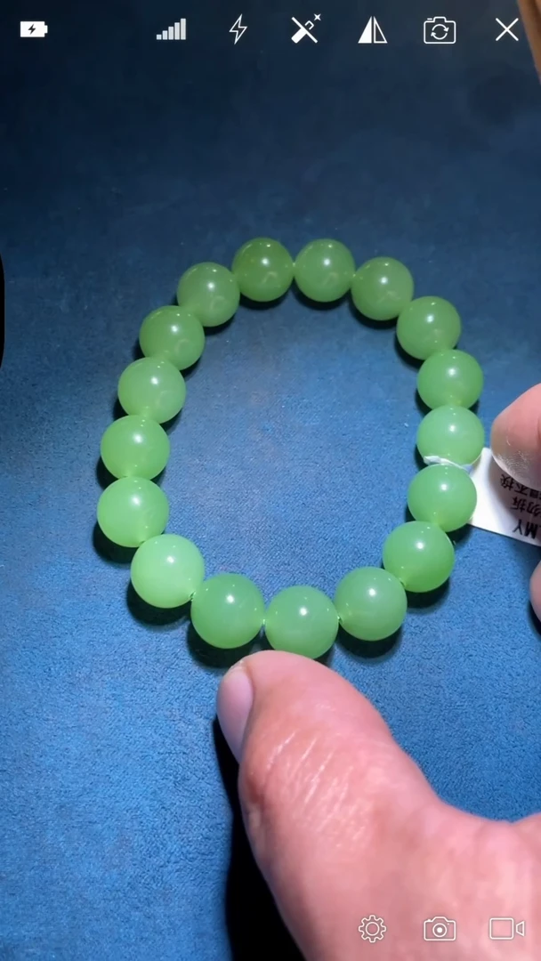 未镶嵌和田玉把件飞*YX 圆珠手串卡12