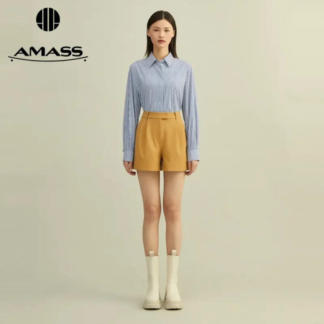 【阿玛施AMASS】百搭西装短裤 5100311 休闲裤时尚女士夏季经典