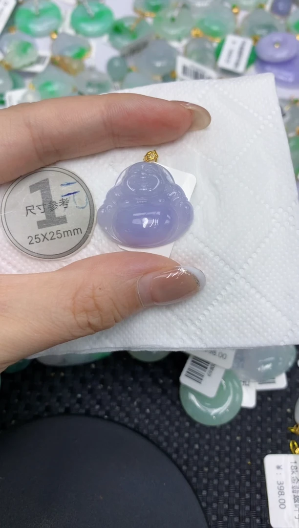 颈饰18K金镶嵌翡翠111111