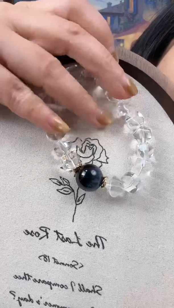 未镶嵌手串水晶天然蓝虎眼