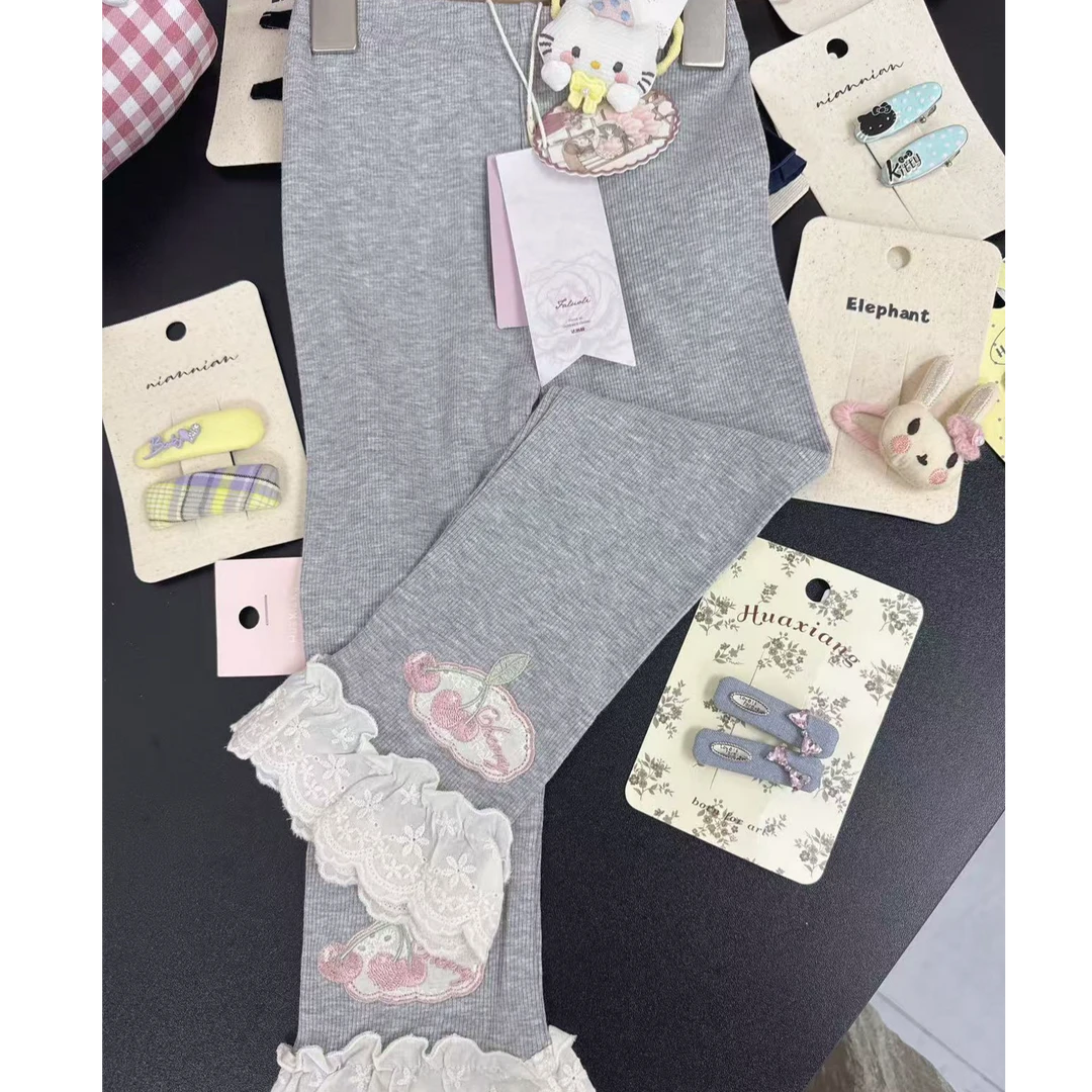 法洛莉•25秋~樱桃打底裤53466灰色18-9