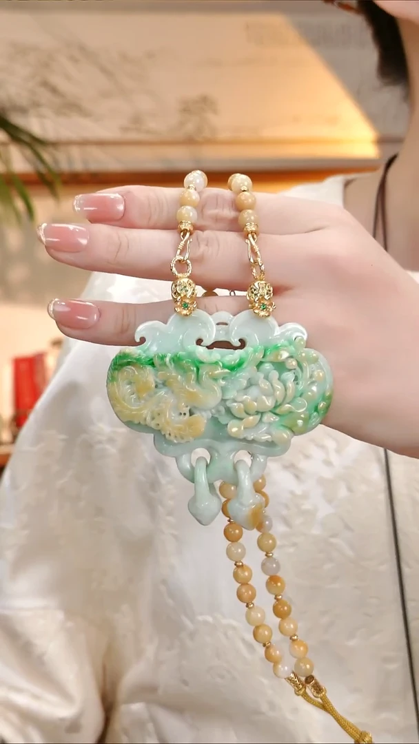 颈饰未镶嵌翡翠国风