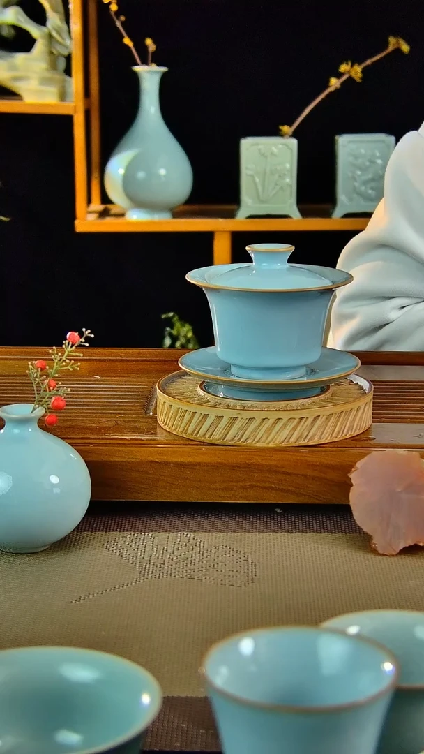 【闪购商品】晓玲专属闪购原矿原釉汝瓷福利盖碗