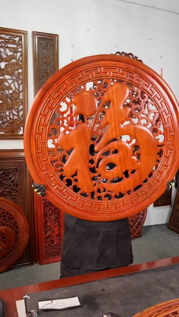 【闪购商品】香樟木木雕1米 康熙福