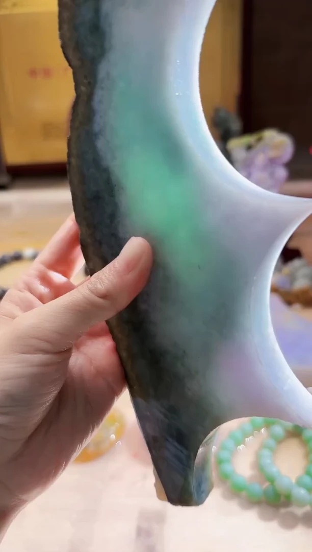 翡翠挂件未镶嵌A货柠优4052