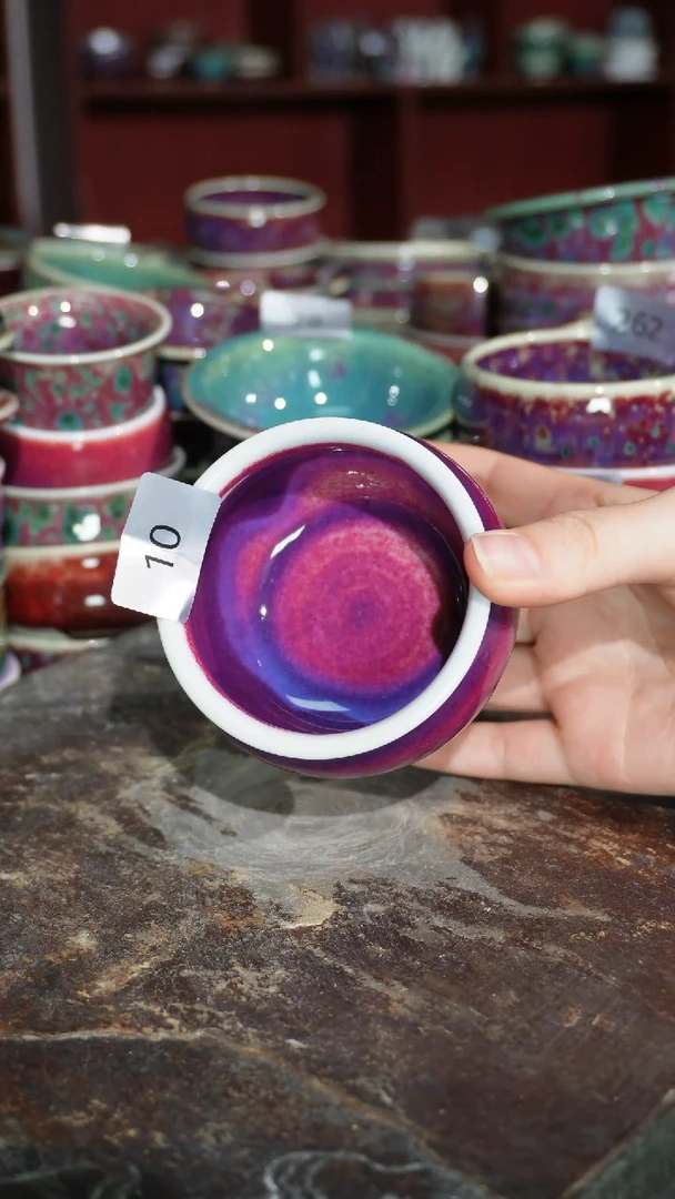 摆件精品窑变钧瓷茶器