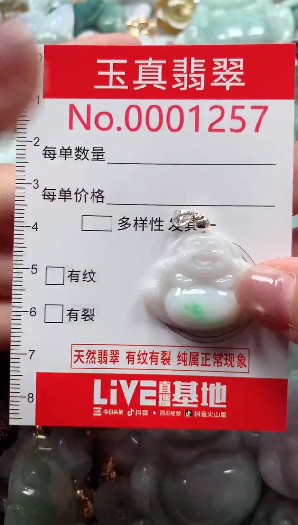 吊坠(不含链)未镶嵌翡翠1257