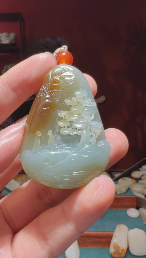 【闪购商品】和田玉吊坠(不含链)未镶嵌1