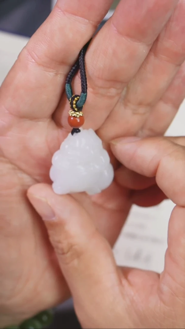 和田玉未镶嵌挂件BY0624FWJS083