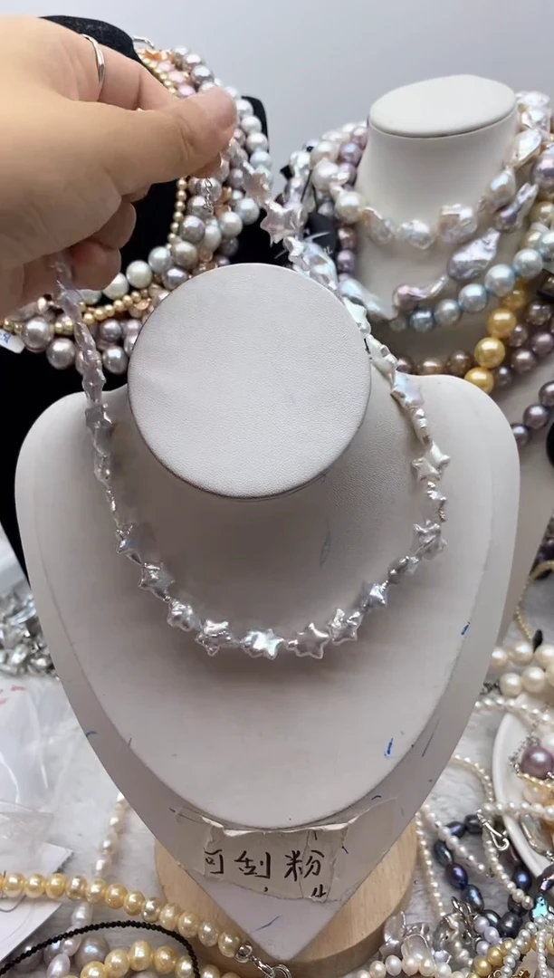 淡水珍珠钛钢颈饰219