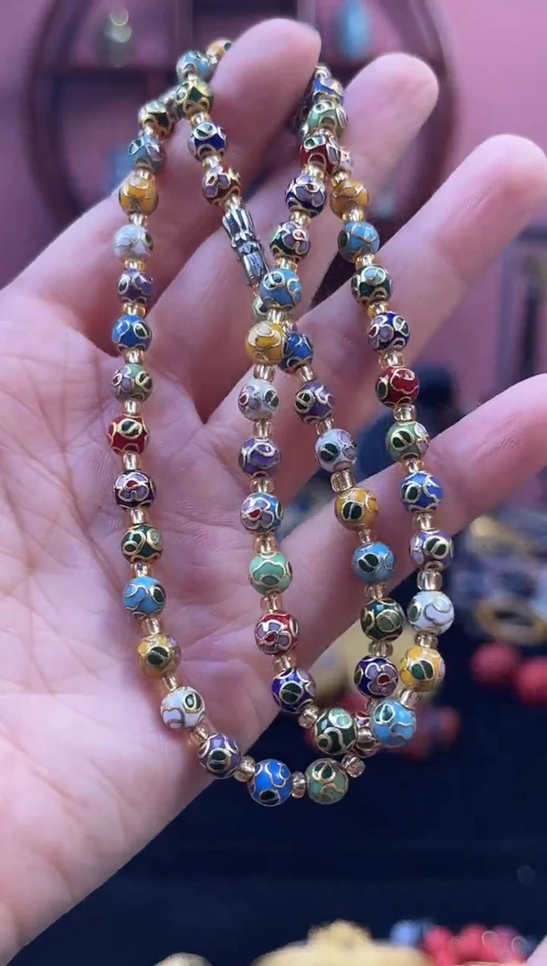 非遗 景泰蓝 多宝 项链 0.6