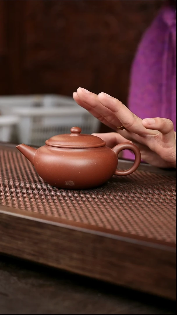 茶壶紫砂底槽清扁水平{微瑕}