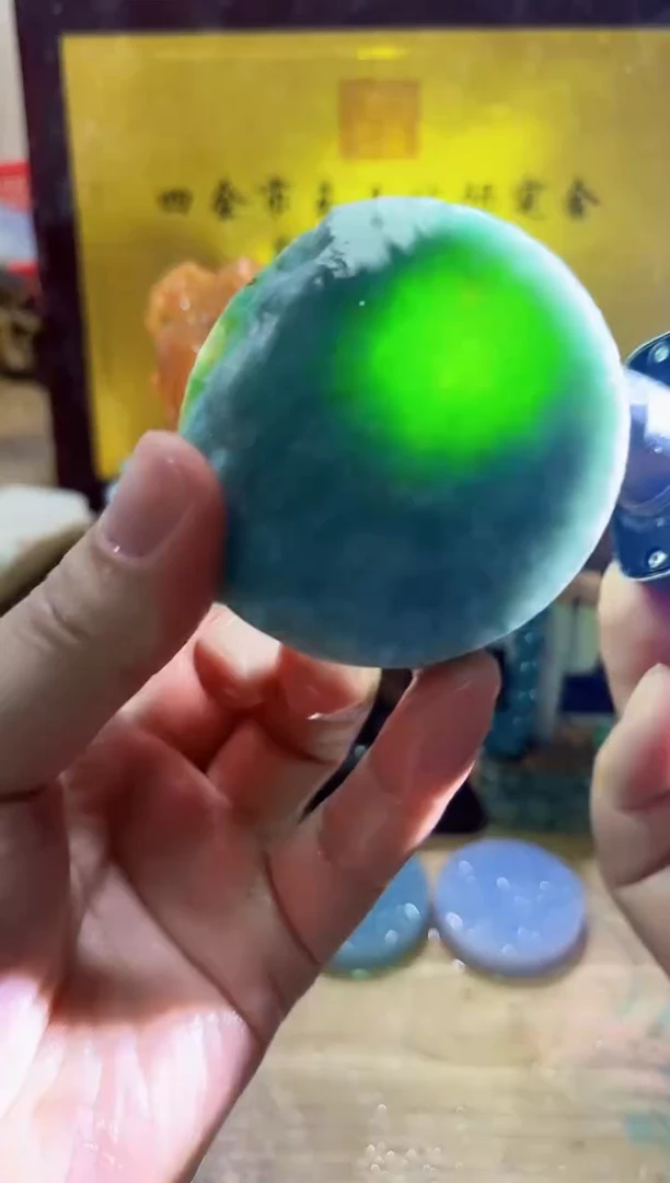 未镶嵌挂件翡翠A货常星7347