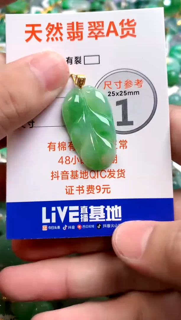 颈饰18K金镶嵌翡翠0181194959