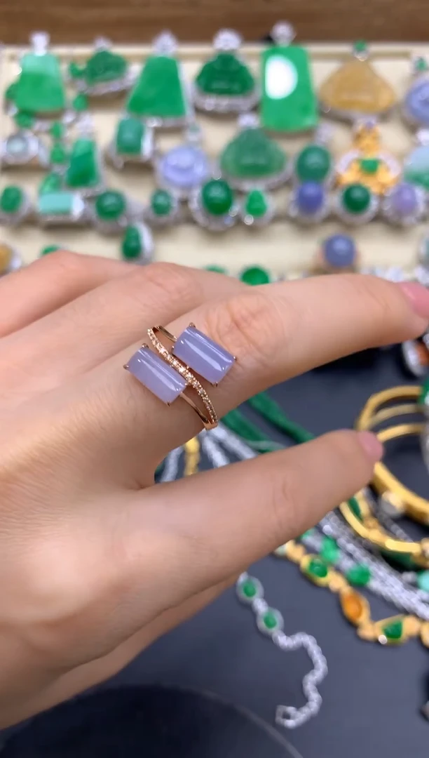 【闪购商品】翡翠戒指18K金镶嵌300-中国好珍宝