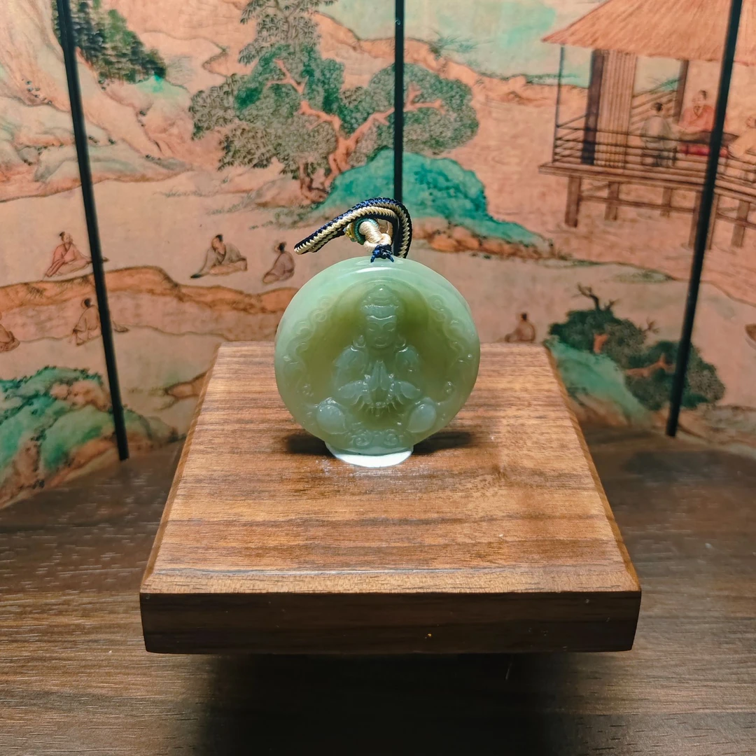 E和田玉观音吊坠0613