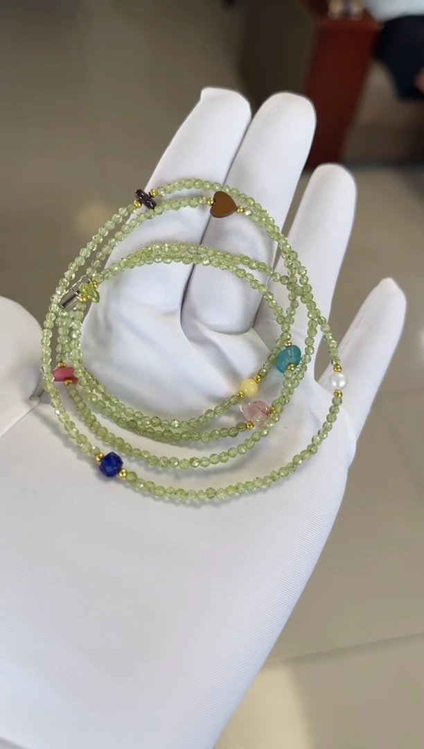 手串未镶嵌橄榄石橄榄石多圈手串