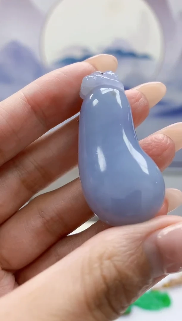 定制翡翠未镶嵌4868MM-毛货挂件183