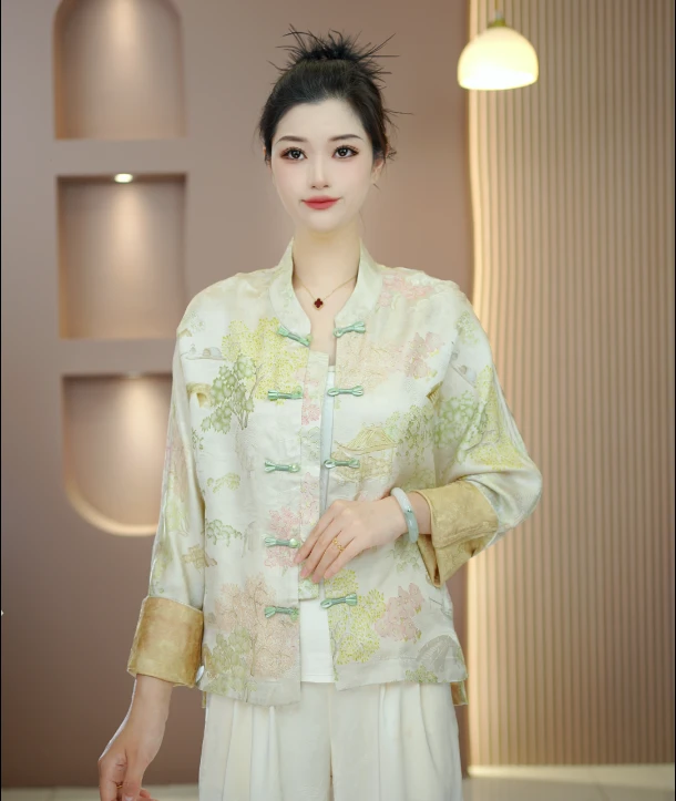 禧派【梦京华】香云老料重工剋花双面穿外套