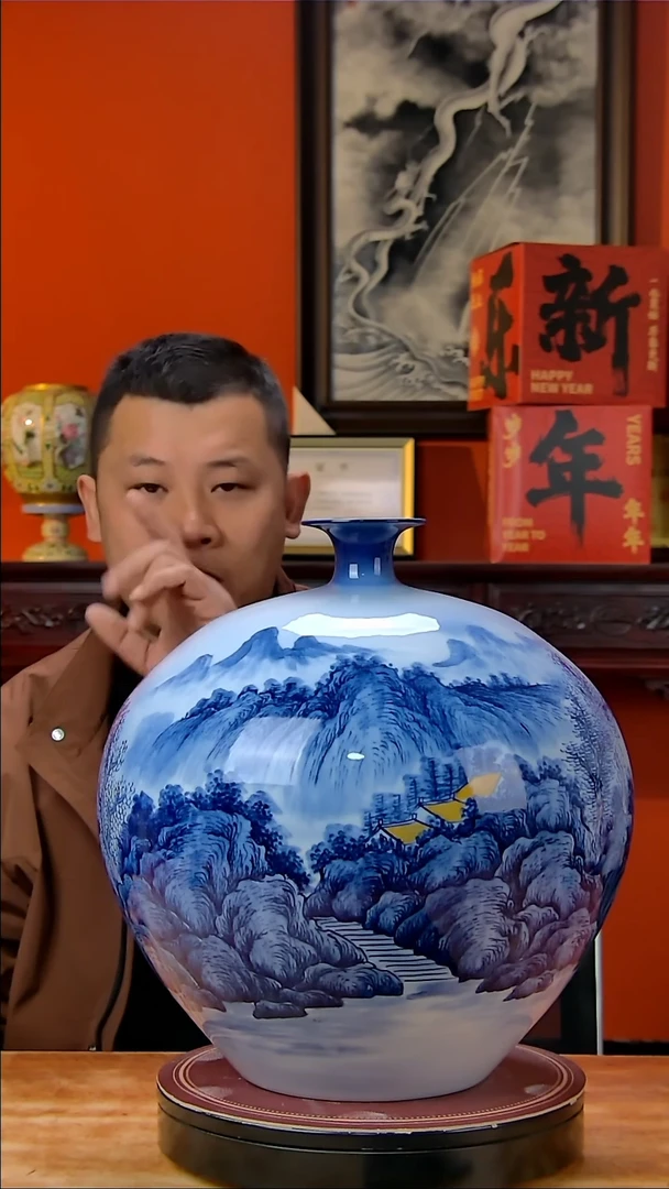 【闪购商品】摆件景德镇高端陶瓷摆件瓶1