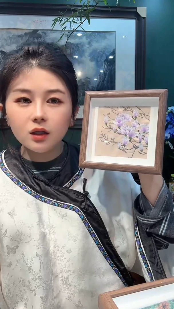 刺绣非遗苏绣手工刺绣摆台