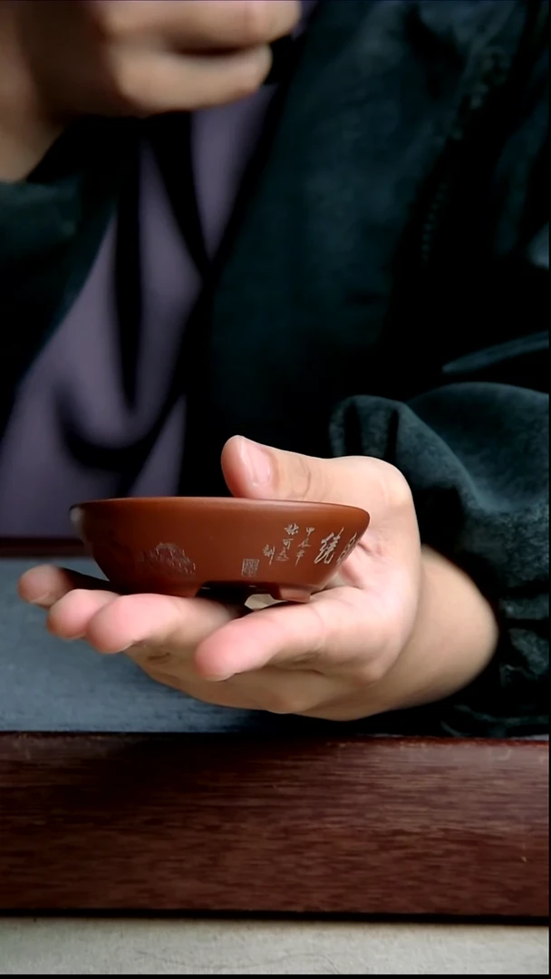 紫砂花盆7.5*1.8内径尺寸