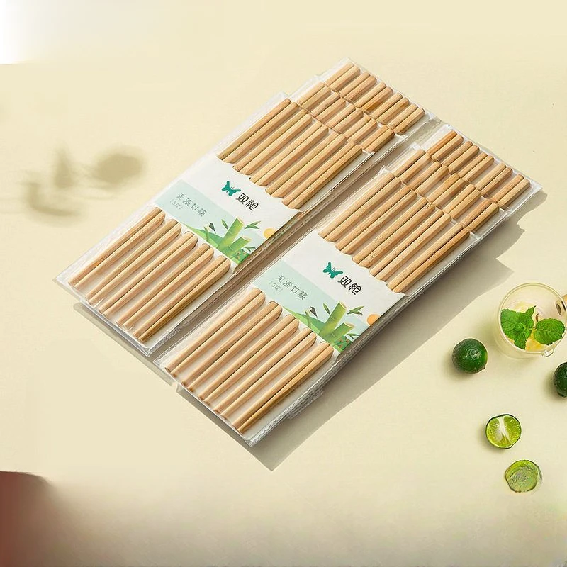 竹筷无漆无蜡餐具一次性竹筷子竹制家用筷子10双现货批发便楠竹