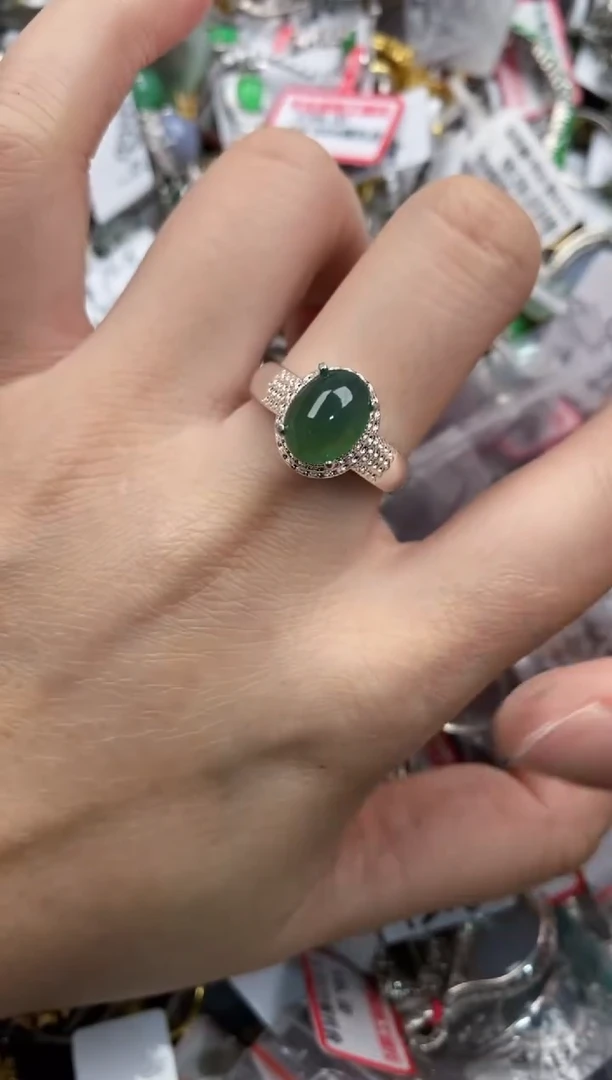 未镶嵌戒指翡翠444----7