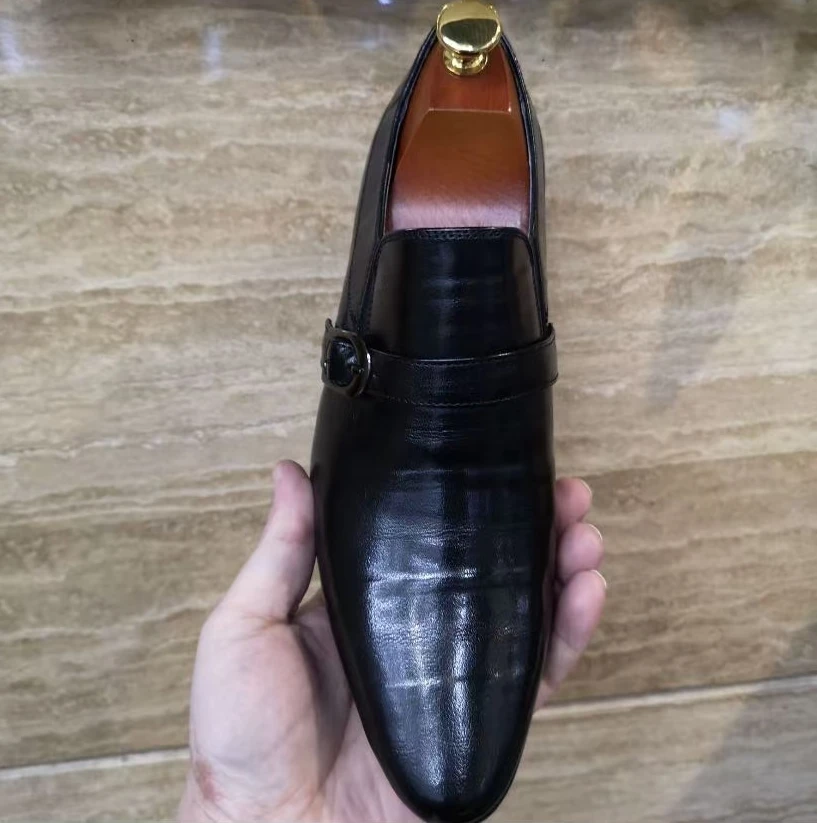 新款高品质男士全皮面休闲百搭时尚男鞋