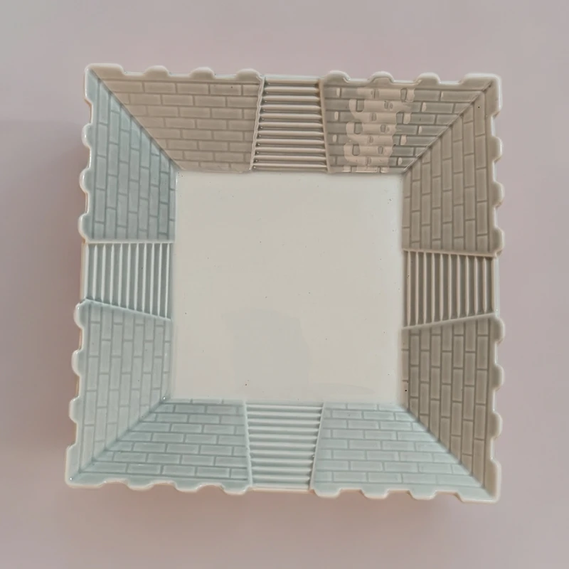 959创意长城陶瓷大菜盘汤盘微瑕