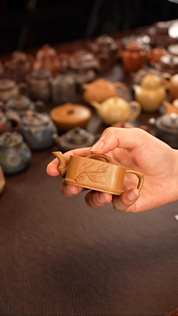 茶壶紫砂领*方竹节65cc