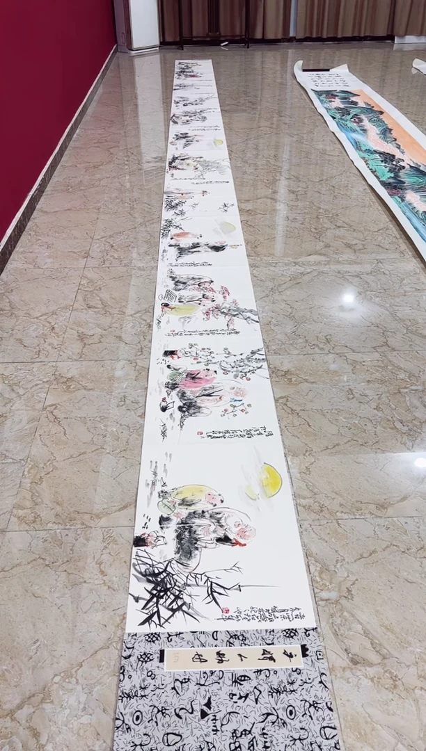 国画富**余师文娟的国画作品