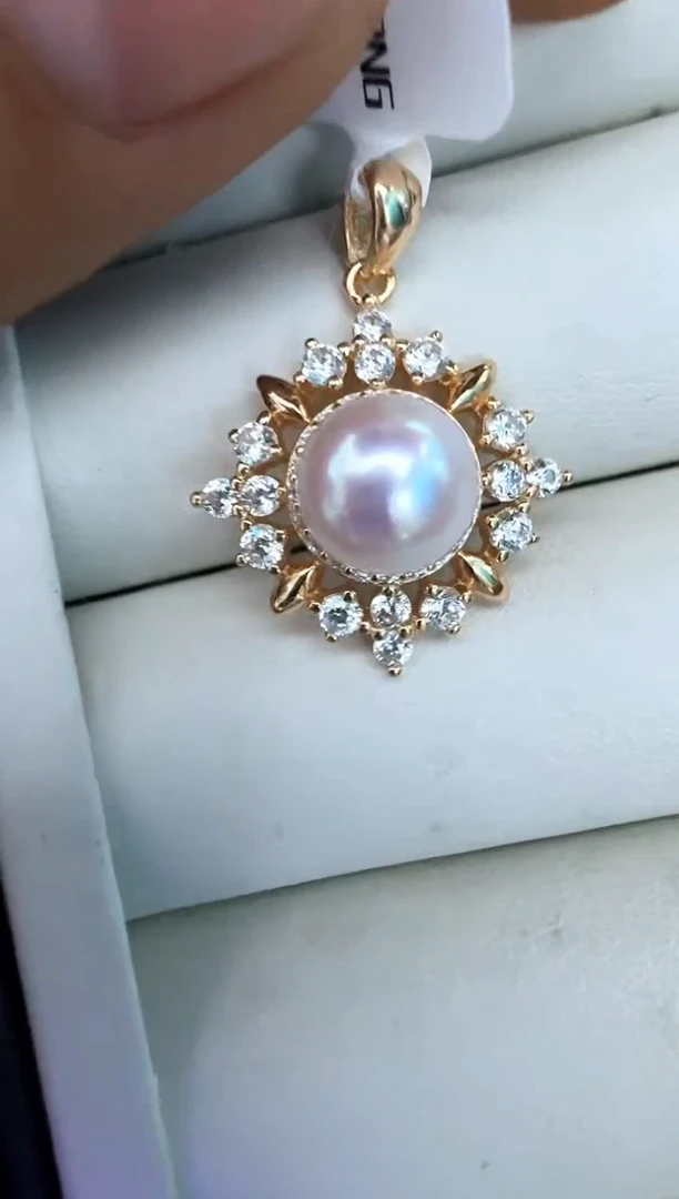 【闪购商品】海水珍珠颈饰银S925镶嵌吊坠