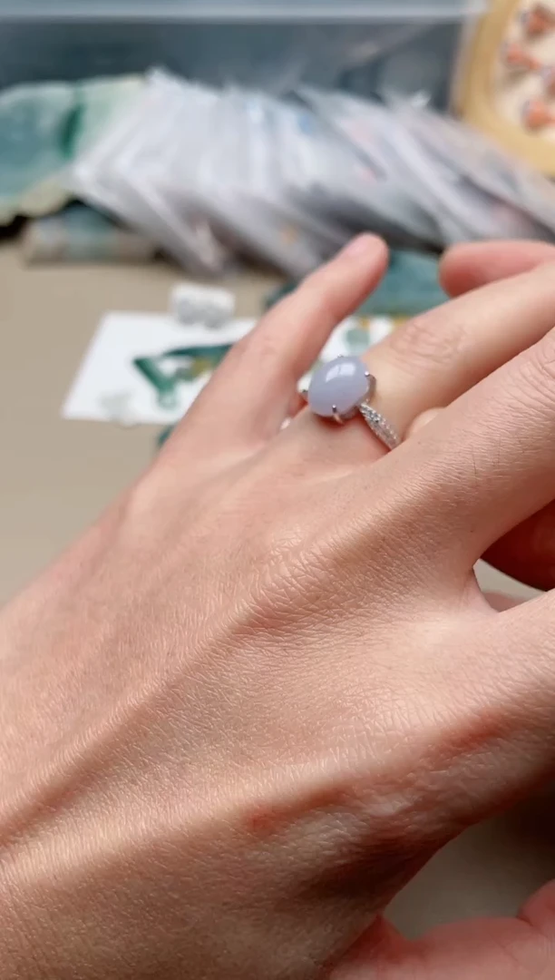 【闪购商品】翡翠戒指银S925镶嵌1000000034