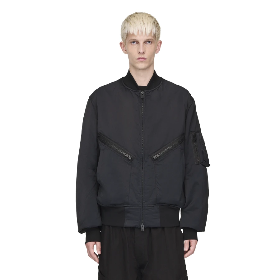 Y-3/Y-3（53-JX7270）黑色秋冬拉链时尚休闲运动棉服夹克外套