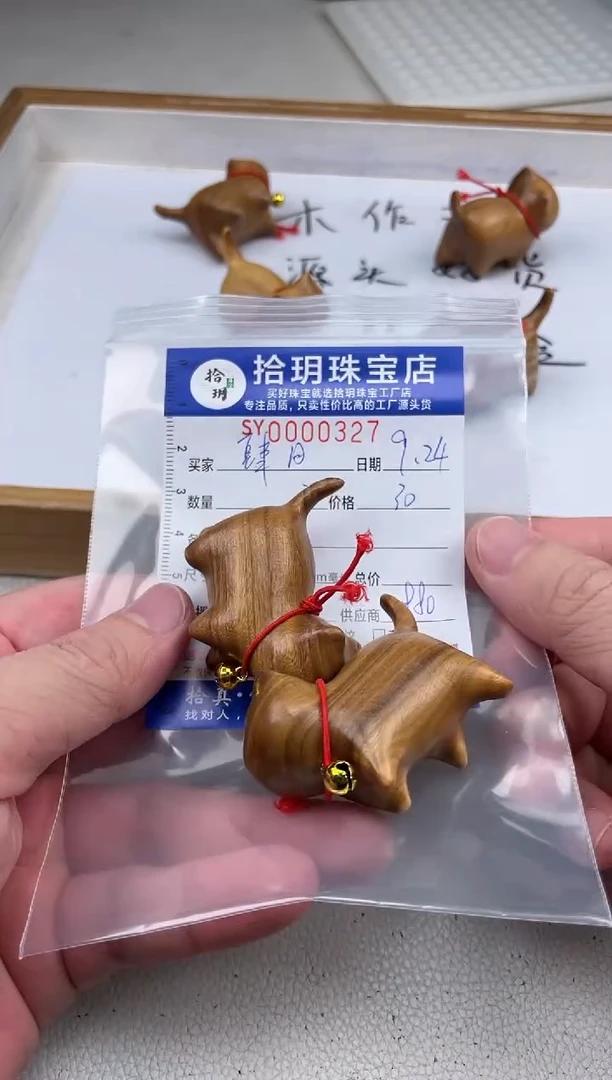 维腊木（绿檀）其他肆*吖猫猫摆件327