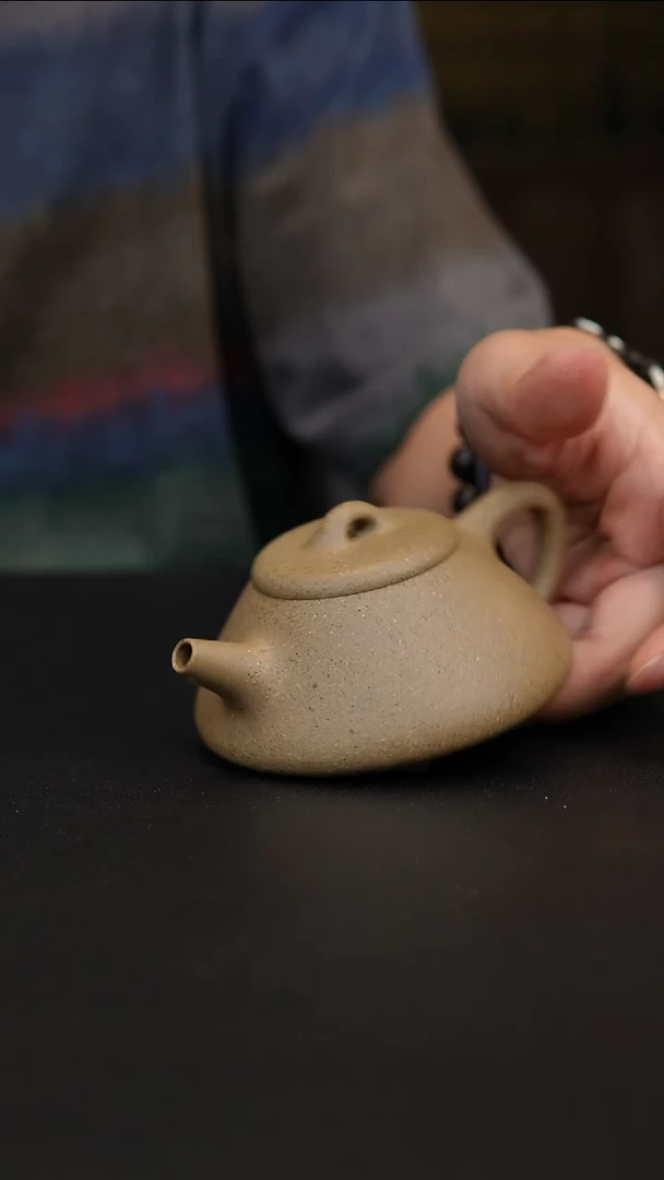 茶壶紫砂紫砂壶微瑕青段曼生石瓢