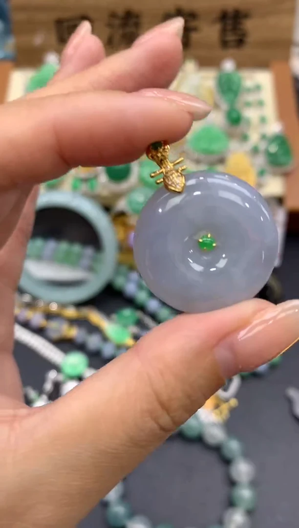 【闪购商品】翡翠颈饰18K金镶嵌411-中国好珍宝