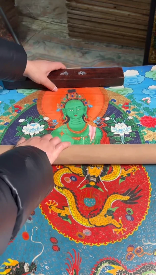 装裱画卷轴画奥奥的唐卡3