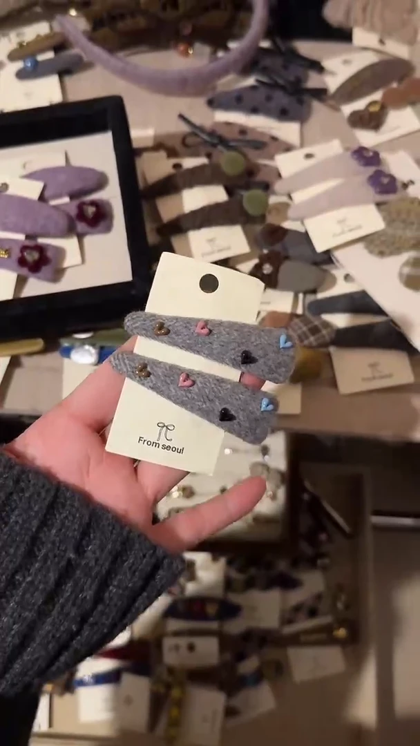 合金布艺爱心发夹20251123-026