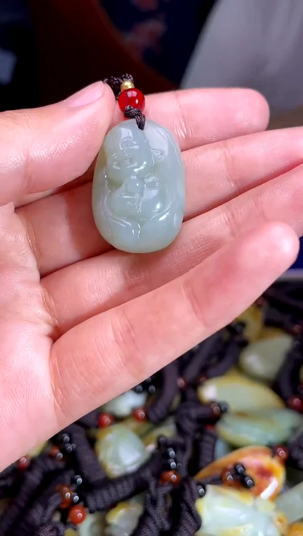 和田玉未镶嵌挂件1