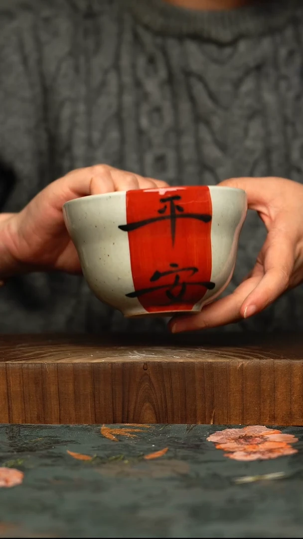 杯釉下彩手工手绘同款陶器